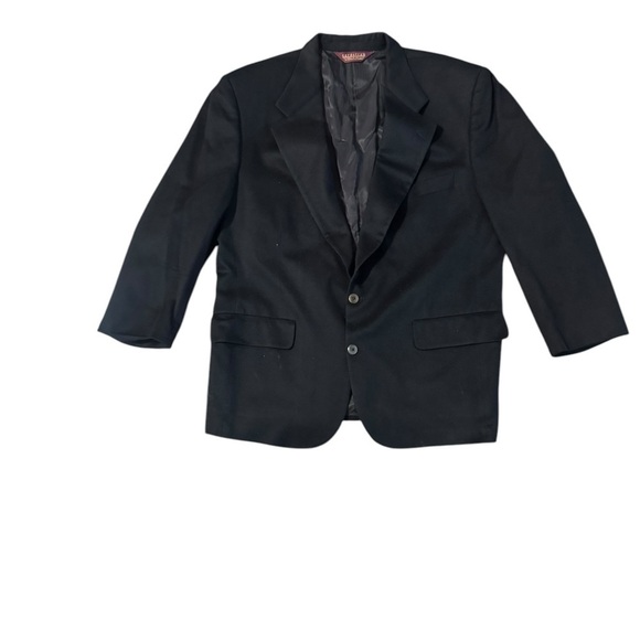 Loro Piana Nordstrom Cashmere Sport Coat Blazer Mens 43 100% Cashmere Black - Picture 4 of 13